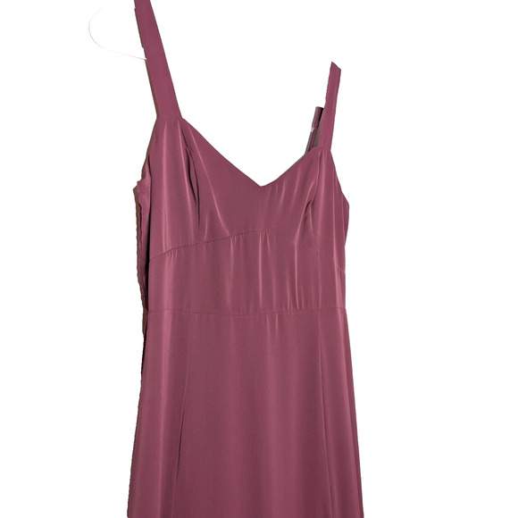 Abercrombie & Fitch Drama Ruffle Tiered Royalcore Chiffon Maxi Dress Purple SM - Picture 6 of 13